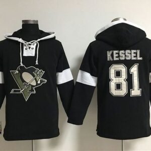 Penguins 81 Phil Kessel Black Pullover Men Hoodie