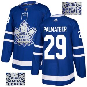 Maple Leafs 29 Mike Palmateer Blue Glittery Edition Men Jersey