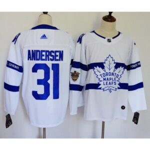 Maple Leafs 31 Frederik Andersen White 2018 Stadium Series Men Jersey