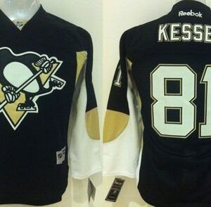 Penguins 81 Phil Kessel Black Youth Jersey