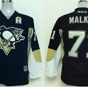 Penguins 71 Evgeni Malkin Black Youth Jersey