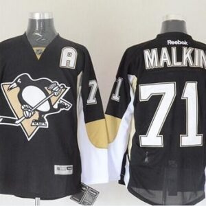 Penguins 71 Evgeni Malkin Black Men Jersey