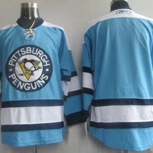 Penguins Blank Blue Men Jersey