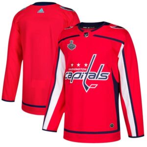 Washington Capitals Blank Red 2018 Stanley Cup Final Patch Men Jersey