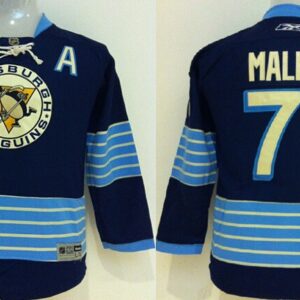 Penguins 71 Evgeni Malkin Blue With A Patch Winter Classical Youth Jersey