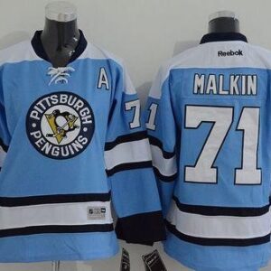 Penguins 71 Evgeni Malkin Blue Youth Jersey