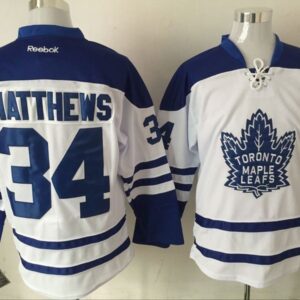 Maple Leafs 34 Auston Matthews 2016 White Reebok Men Jersey