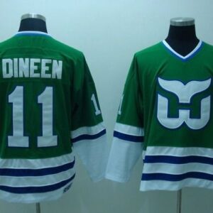 Whalers 11 Kevin Dineen Green CCM Throwback Men Jersey