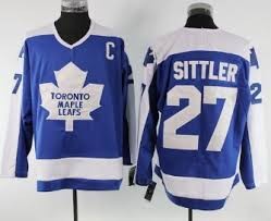 Maple Leafs 27 Darryl Sittler Blue CCM Throwback Men Jersey