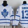 Maple Leafs 13 Mats Sundin White Road Men Jersey