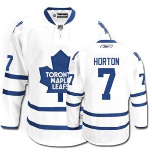Maple Leafs 7 Tim Horton White Men Jersey
