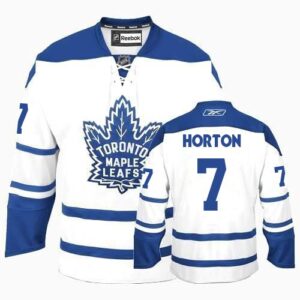 Maple Leafs 7 Tim Horton White Men Jersey
