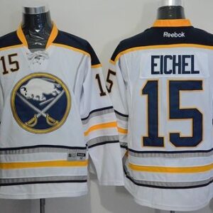 Sabres 15 Jack Eichel White Men Jersey