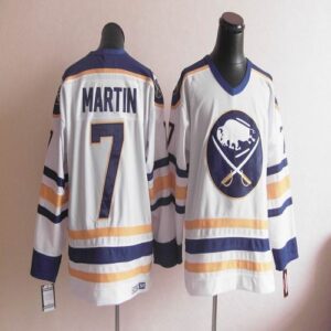 Sabres 7 Martin White CCM Throwback Men Jersey