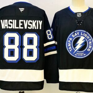 Lightning 88 Andrei Vasilevskiy Black New Men Jersey