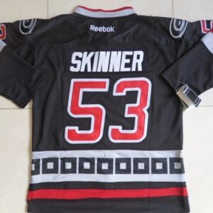 Hurricanes 53 Jeff Skinner Black Third Men Jersey