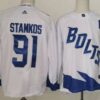 Lightning 91 Steven Stamkos White Men Jersey