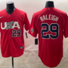 Seattle Mariners 29 Raleigh Red World Cup Cool Base Men Jersey