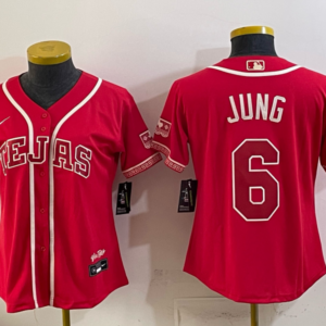 Texas Rangers 6 Josh Jung Red 2026 City Connect Cool Base Youth Jersey