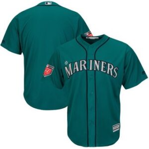 MLB  Mariners Aqua 2018 Spring Training Cool Base Men Jersey