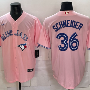 Toronto Blue Jays 36 Schneider Pink Men Jersey
