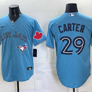 Toronto Blue Jays 29 Carter Light Blue Men Jersey