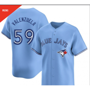 Toronto Blue Jays 59 Brandon Valenzuela Light Blue Cool Base Men Jersey