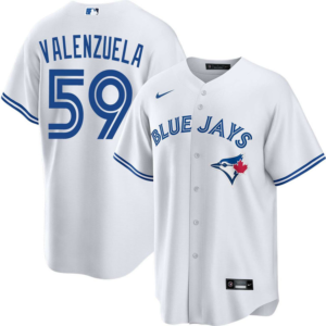 Toronto Blue Jays 59 Brandon Valenzuela White Cool Base Men Jersey
