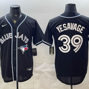 Toronto Blue Jays 39 Yesavage Black Cool Base Men Jersey