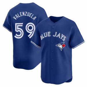 Toronto Blue Jays 59 Brandon Valenzuela Blue Cool Base Men Jersey