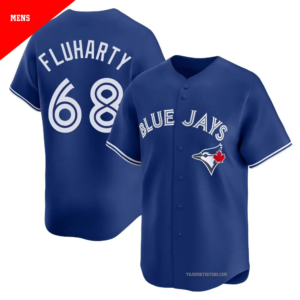 Toronto Blue Jays 68 Fluharty Blue Cool Base Men Jersey