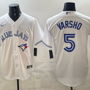 Toronto Blue Jays 5 Varsho White World Series Champion Cool Base Men Jersey
