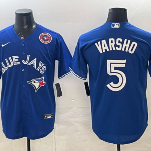 Toronto Blue Jays 5 Varsho Blue Cool Base Men Jersey