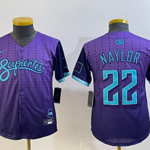 MLB Diamondbacks 22 Nayloy Purple  2025 City Connect Nike Cool Base Youth Jersey