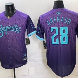 Arizona Diamondbacks 28 Arenado Purple City Men Jersey