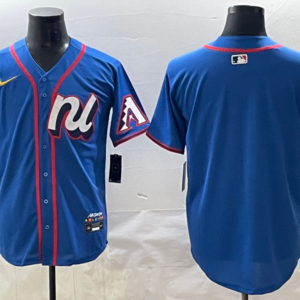 MLB Diamondbacks Blank Blue National League 2025 All Star Nike Cool Base Men Jersey