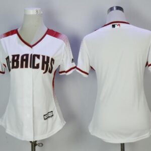 MLB Diamondbacks Blank White Sedona Cool Base Women Jersey