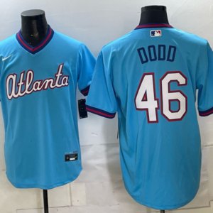 Atlanta Braves 46 Dodo Blue 2026 City Connect Men Jersey