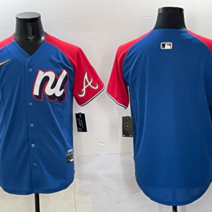 MLB Braves Blank Blue Alternate 2025 All Star Nike Cool Base Men Jersey