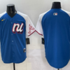 MLB Braves Blank Blue Alternate 2025 All Star Nike Cool Base Men Jersey 1