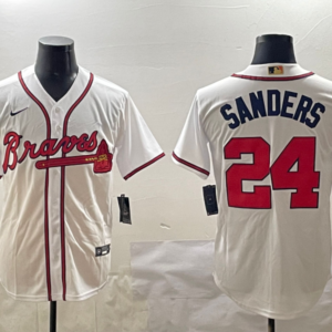 MLB Braves 24 Deion Sanders  2025 New Nike Cool Base Men Jersey