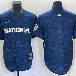 MLB Braves Blank Royal 2023 All-Star Nike Cool Base Men Jersey