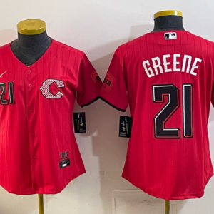 Cincinnati Reds 21 Greene Red 2026 City Connect Cool Base Youth Jersey