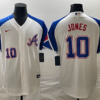MLB Braves 10 Chipper Jones White 2023 City Connect Nike Cool Base Men Jersey