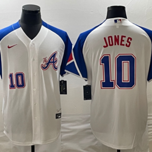 MLB Braves 10 Chipper Jones White 2023 City Connect Nike Cool Base Men Jersey