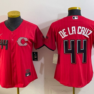 Cincinnati Reds 44 De La Cruz Red 2026 City Connect Cool Base Women Jersey