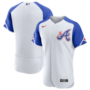 MLB Braves Blank White 2023 City Connect Nike Flexbase Men Jersey