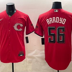 Cincinnati Reds 56 Arroyo Red 2026 City Connect Cool Base Men Jersey