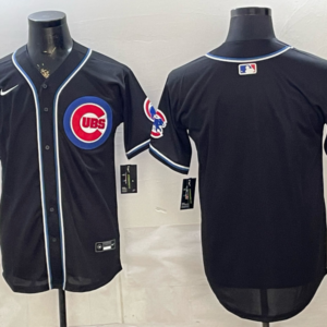 Chicago Cubs Blank 2026 Black Out Cool Base Men Jersey