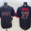 MLB Reds 27 Jake Fraley Black City Nike Cool Base Men Jersey